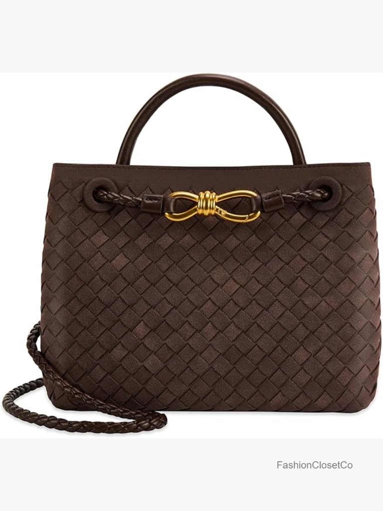 Woven Tote Bag Leather Shoulder Handbag Designer Top Handle Purse